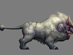 low poly 3d monster - little luwu 3D Model