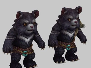 low poly 3d monster - bear 3D Model