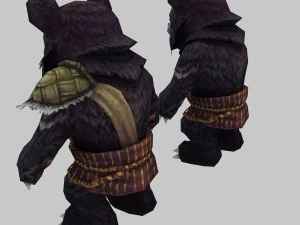 low poly 3d monster - bear 3D Model