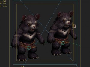 low poly 3d monster - bear 3D 模型