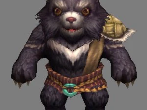 low poly 3d monster - bear 3D Model