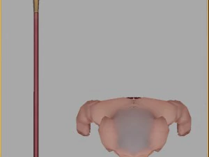 low poly 3d monster - the piglet 01 3D Model