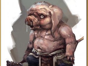low poly 3d monster - the piglet 01 3D Model