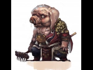 low poly 3d monster - the little pig 02 3D Model
