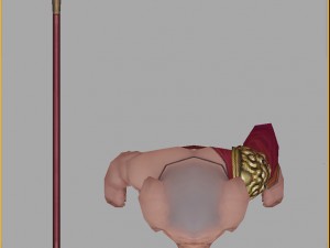 low poly 3d monster - the little pig 02 3D Model