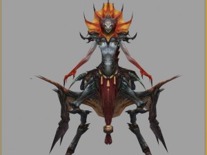 low poly 3d monster - forceps 3D Model