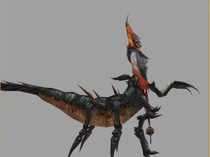 low poly 3d monster - forceps 3D Model