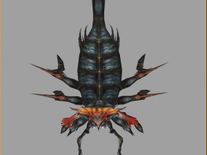 low poly 3d monster - forceps 3D Model