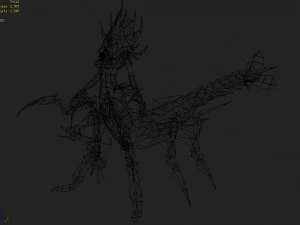 low poly 3d monster - forceps 3D Model