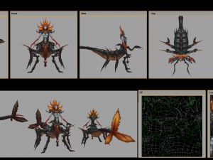 low poly 3d monster - forceps 3D Model