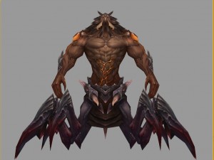 low poly 3d monster - the scorpion man 3D Model