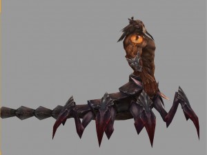 low poly 3d monster - the scorpion man 3D Model