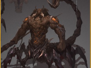 low poly 3d monster - the scorpion man 3D Model