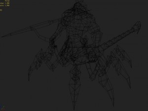 low poly 3d monster - the scorpion man 3D Model