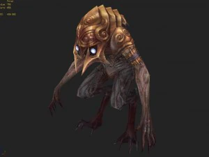 low poly 3d monster - star eudemons 1 3D Model