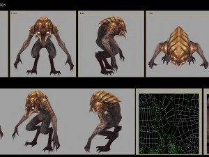 low poly 3d monster - star eudemons 1 3D Model