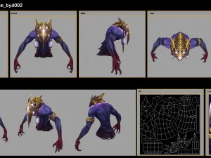 low poly 3d monster - star eudemons 2 3D Model