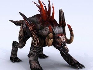 low poly 3d monster - malecon Model 3D