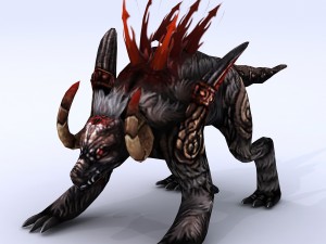 low poly 3d monster - malecon 3D Model