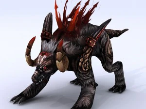 low poly 3d monster - malecon 3D Model