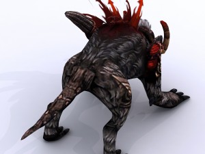 low poly 3d monster - malecon 3D Model