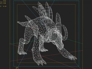 low poly 3d monster - malecon 3D Model