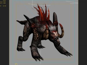 low poly 3d monster - malecon 3D Model