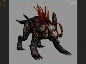low poly 3d monster - malecon 3D Model
