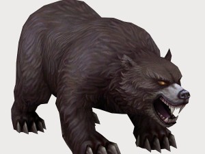 low poly 3d monster - bear 01 3D 模型