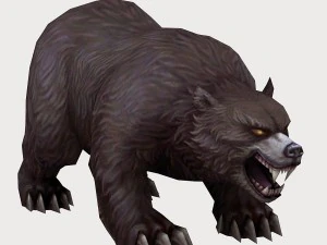 laag poly 3D-monster - beer 01 3D Model