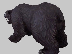 low poly 3d monster - bear 01 3D Model