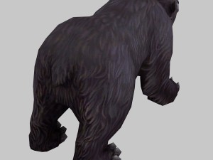 low poly 3d monster - bear 01 3D Model