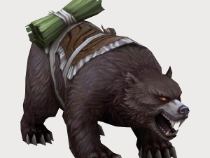 low poly 3d monster - bear 02 3Dモデル