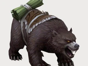 laag poly 3D-monster - beer 02 3D Model