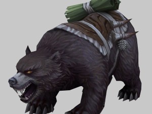 low poly 3d monster - bear 02 3D 模型