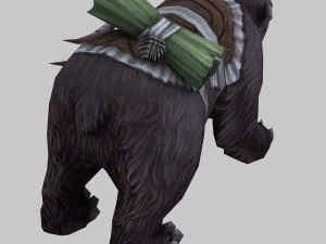 low poly 3d monster - bear 02 3D 模型