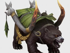 laag poly 3D-monster - beer 03 3D Model