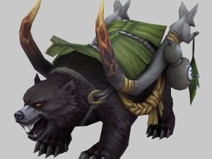 low poly 3d monster - bear 03 3D Model