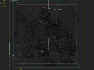 low poly 3d monster - bear 03 3D Модель