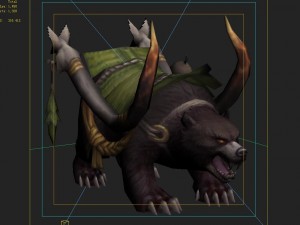low poly 3d monster - bear 03 3D Модель