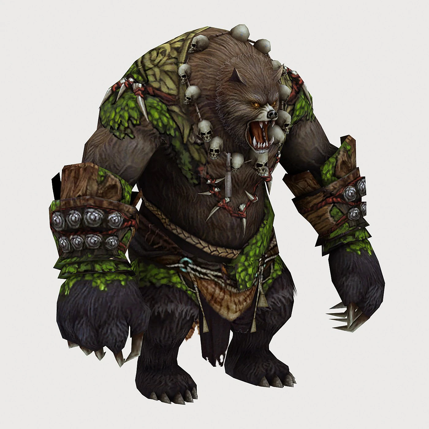 low poly 3d monster - bear king 3D Model .c4d .max .obj .3ds .fbx .stl .blend 
