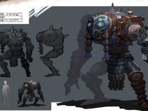 low poly 3d monster - black iron 3D Model