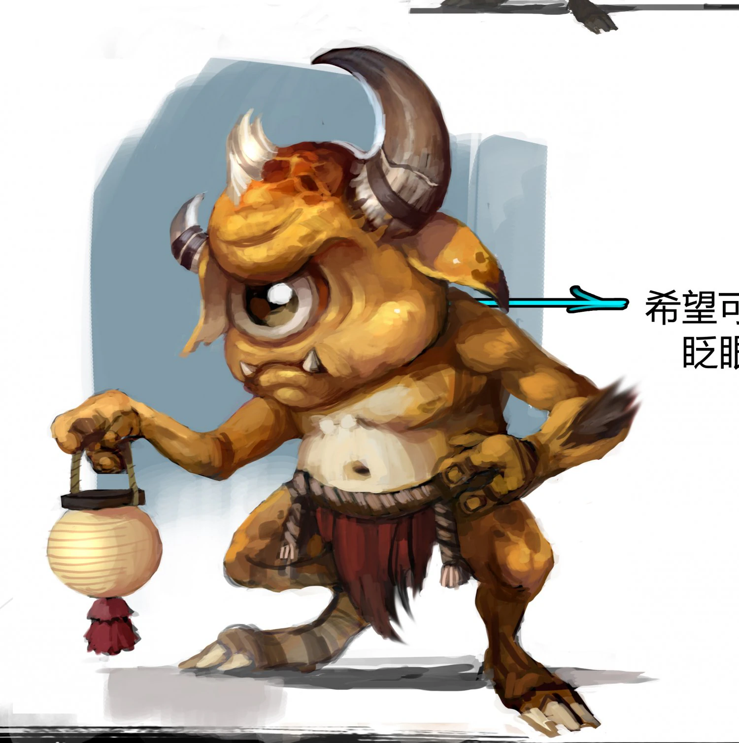 low poly 3d monster - mountain demon 3D Model .c4d .max .obj .3ds .fbx .stl .blend 