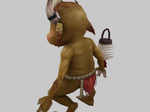 low poly 3d monster - mountain demon 3Dモデル
