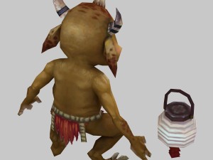 low poly 3d monster - mountain demon 3Dモデル