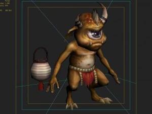 low poly 3d monster - mountain demon 3D Model