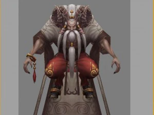 low poly 3d monster - sheep lily 3D Model