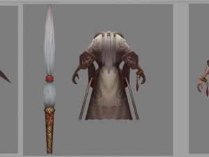 low poly 3d monster - sheep lily Modello 3D