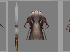 low poly 3d monster - sheep lily 3D Model