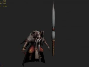low poly 3d monster - sheep lily 3D Model